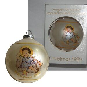 Schmid Berta Hummel Angelic Musician 1989 Christmas Holiday Ornament